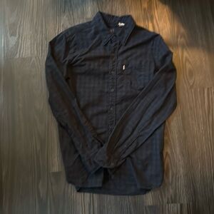 Levi’s Indigo Plaid Button Down Shirt